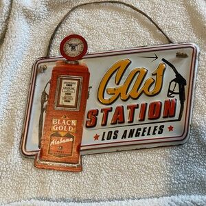 Vintage Gas Station Metal Sign 10x12